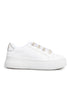 Tenis Blanco Brillos Talón Plata 9131